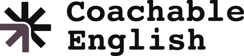 코처블영어 로고 블랙